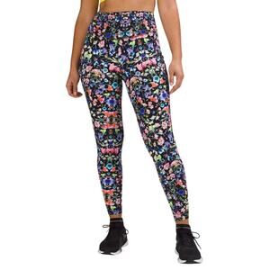 Lululemon Base Pace High-Rise Tight 28" Flowerscope Black Women's Size 2 NWT